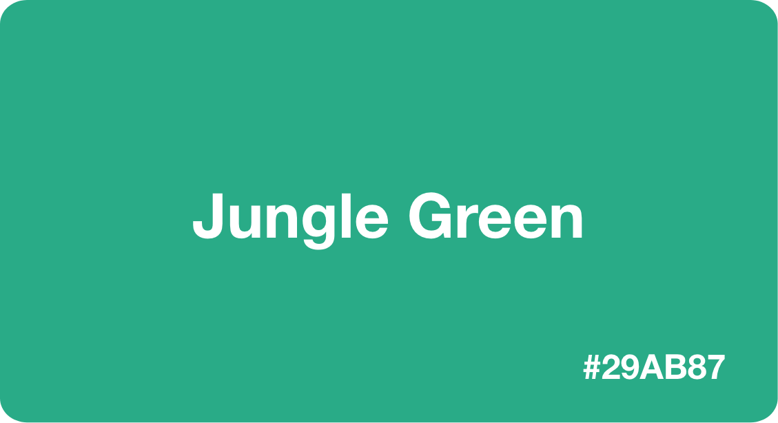 Jungle Green HEX Code 29ab87